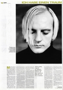 <b>DIE ZEIT Leben 2000</b> 15 2000 Ich habe einen Traum | Sven Väth DIE ZEIT Leben 2000